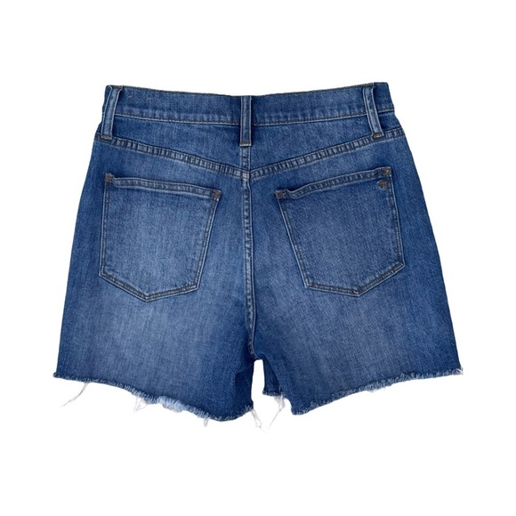 Madewell High Rise Jean Shorts Distressed Cut-Off Style - Picture 2 of 5